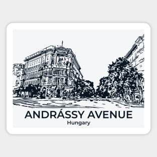 Andrássy Avenue - Hungary Magnet